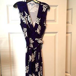 Diane Von Furstenberg Sleeveless Wrap Dress
